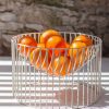 Panier à fruits en métal blanc