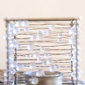 Photophore métal à perles