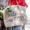 Sac de plage Hello Summer en maille